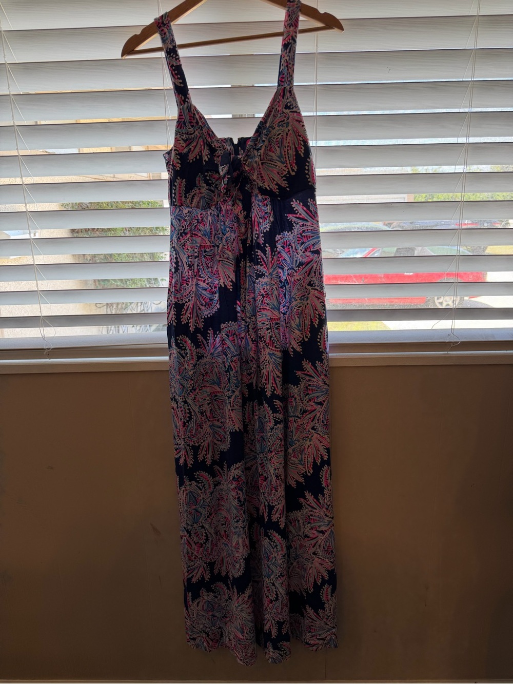 Lilly Pulitzer Blue Pink Tropical Shell Print Sleeveless Maxi Dress with Pockets - Picture 13 of 13